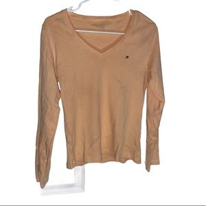 Tommy Hilfiger Peach Colored Long Sleeved Shirt